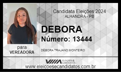 Candidato DEBORA 2024 - ALHANDRA - Eleições