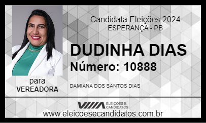 Candidato DUDINHA DIAS 2024 - ESPERANÇA - Eleições