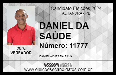 Candidato DANIEL DA SAÚDE 2024 - ALHANDRA - Eleições