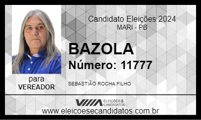 Candidato BAZOLA 2024 - MARI - Eleições