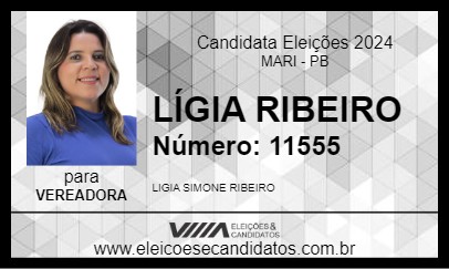 Candidato LÍGIA RIBEIRO 2024 - MARI - Eleições