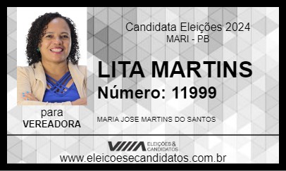 Candidato LITA MARTINS 2024 - MARI - Eleições