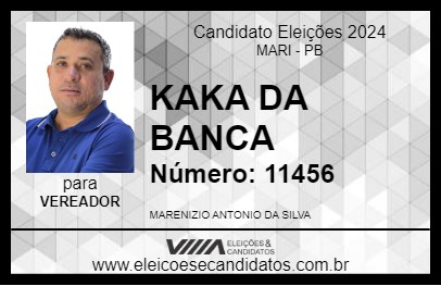 Candidato KAKA DA BANCA 2024 - MARI - Eleições