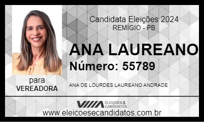 Candidato ANA LAUREANO 2024 - REMÍGIO - Eleições