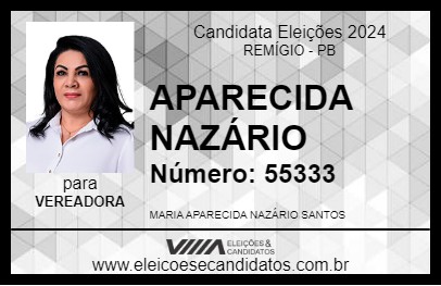 Candidato APARECIDA NAZÁRIO 2024 - REMÍGIO - Eleições