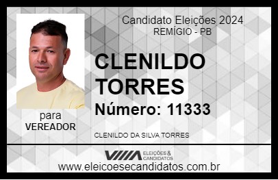 Candidato CLENILDO TORRES 2024 - REMÍGIO - Eleições