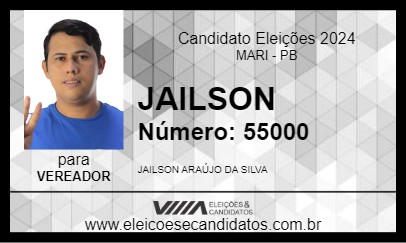 Candidato JAILSON 2024 - MARI - Eleições