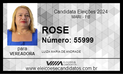 Candidato ROSE 2024 - MARI - Eleições