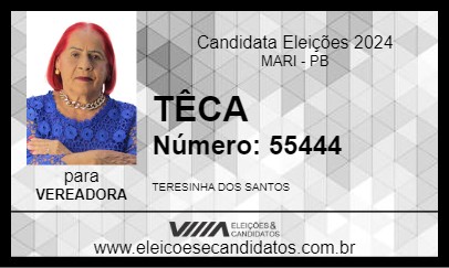 Candidato TÊCA 2024 - MARI - Eleições