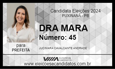 Candidato DRA MARA 2024 - PUXINANÃ - Eleições