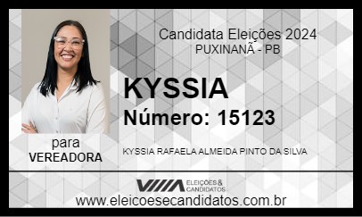 Candidato KYSSIA 2024 - PUXINANÃ - Eleições