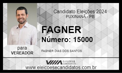 Candidato FAGNER 2024 - PUXINANÃ - Eleições