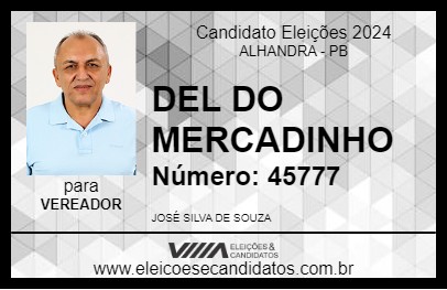 Candidato DEL DO MERCADINHO 2024 - ALHANDRA - Eleições