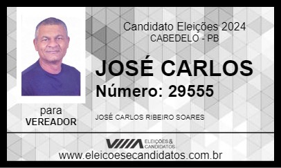 Candidato JOSÉ CARLOS 2024 - CABEDELO - Eleições