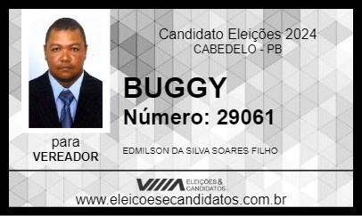 Candidato BUGGY 2024 - CABEDELO - Eleições