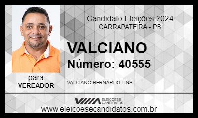 Candidato VALCIANO 2024 - CARRAPATEIRA - Eleições