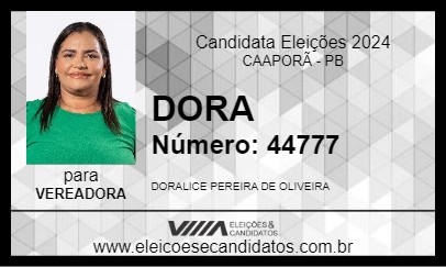 Candidato DORA 2024 - CAAPORÃ - Eleições