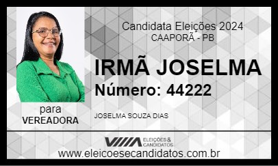 Candidato IRMÃ JOSELMA 2024 - CAAPORÃ - Eleições