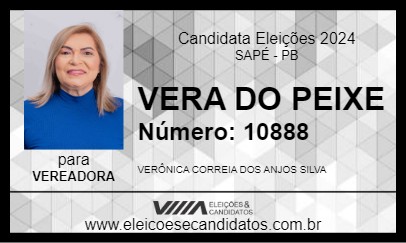 Candidato VERA DO PEIXE 2024 - SAPÉ - Eleições