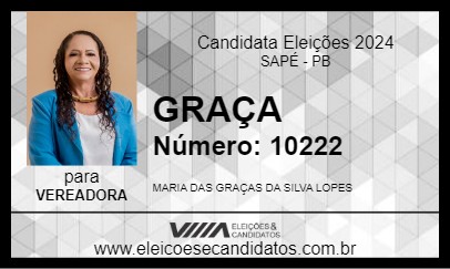 Candidato GRAÇA 2024 - SAPÉ - Eleições