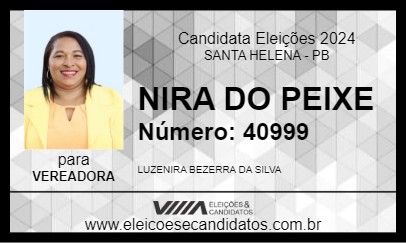 Candidato NIRA DO PEIXE 2024 - SANTA HELENA - Eleições