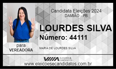 Candidato LOURDES SILVA 2024 - DAMIÃO - Eleições