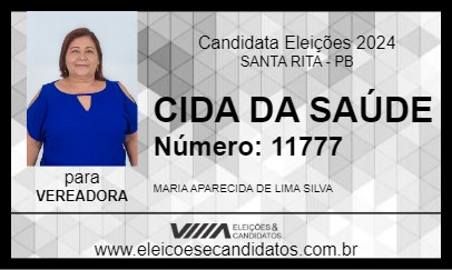 Candidato CIDA DA SAÚDE 2024 - SANTA RITA - Eleições