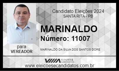 Candidato MARINALDO 2024 - SANTA RITA - Eleições