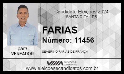 Candidato FARIAS 2024 - SANTA RITA - Eleições