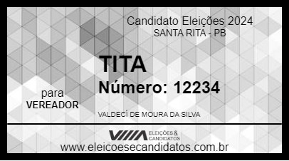 Candidato TITA 2024 - SANTA RITA - Eleições