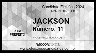 Candidato JACKSON 2024 - SANTA RITA - Eleições