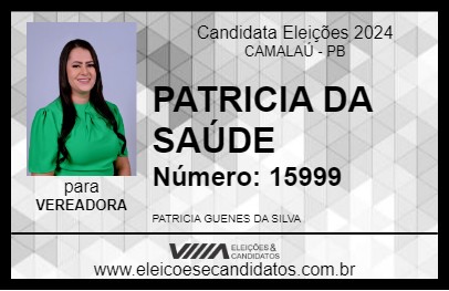 Candidato PATRICIA DA SAÚDE 2024 - CAMALAÚ - Eleições