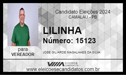 Candidato LILINHA 2024 - CAMALAÚ - Eleições