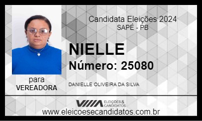 Candidato NIELLE 2024 - SAPÉ - Eleições