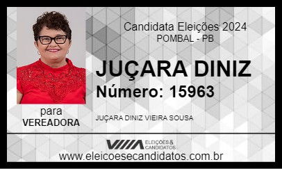 Candidato JUÇARA DINIZ 2024 - POMBAL - Eleições