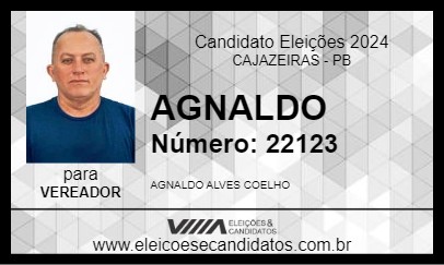 Candidato AGNALDO 2024 - CAJAZEIRAS - Eleições