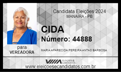 Candidato CIDA 2024 - MANAÍRA - Eleições