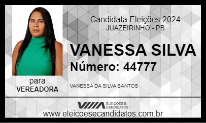 Candidato VANESSA SILVA 2024 - JUAZEIRINHO - Eleições