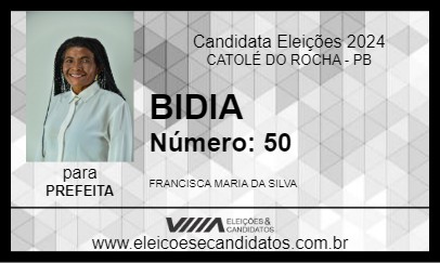 Candidato BIDIA 2024 - CATOLÉ DO ROCHA - Eleições