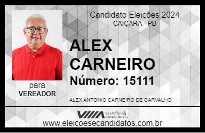 Candidato ALEX CARNEIRO 2024 - CAIÇARA - Eleições