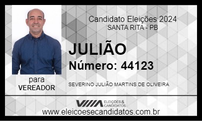 Candidato JULIÃO 2024 - SANTA RITA - Eleições