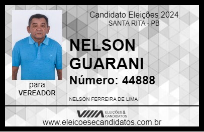 Candidato NELSON GUARANI 2024 - SANTA RITA - Eleições