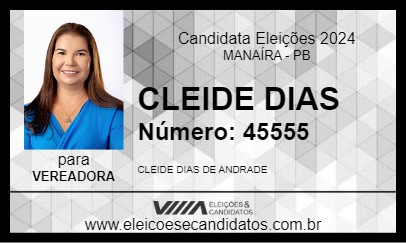 Candidato CLEIDE DIAS 2024 - MANAÍRA - Eleições