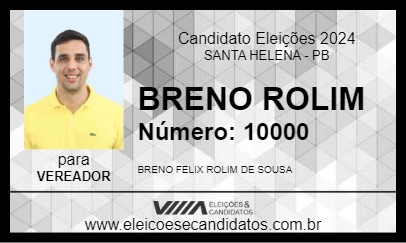 Candidato BRENO ROLIM 2024 - SANTA HELENA - Eleições