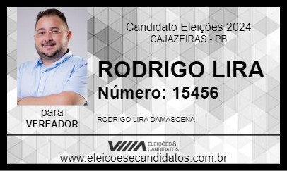 Candidato RODRIGO LIRA 2024 - CAJAZEIRAS - Eleições