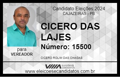 Candidato CICERO DAS LAJES 2024 - CAJAZEIRAS - Eleições