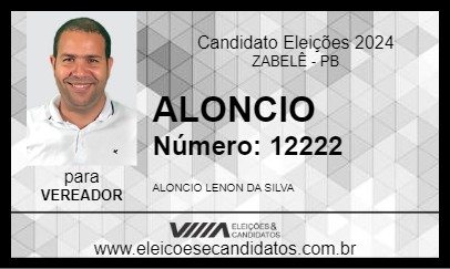 Candidato ALONCIO 2024 - ZABELÊ - Eleições