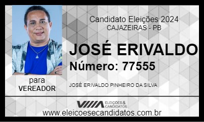 Candidato JOSÉ ERIVALDO 2024 - CAJAZEIRAS - Eleições