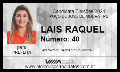 Candidato LAIS RAQUEL 2024 - POÇO DE JOSÉ DE MOURA - Eleições