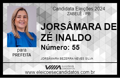 Candidato JORSÂMARA DE ZÉ INALDO 2024 - ZABELÊ - Eleições